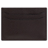 Back product shot of the Oroton Lucas Credit Card Sleeve in Chocolate/Black and Pebble Leather for Men
