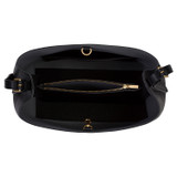 Internal product shot of the Oroton Margot Hobo in Black and Pebble Leather for Women