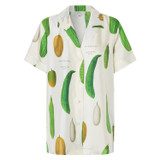 Oroton Summer Vegetable Camp Shirt in String and 100% Silk for Women