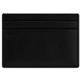 Back product shot of the Oroton Lilly Credit Card Sleeve in Black and Pebble leather for Women