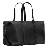 Back product shot of the Oroton Margot Weekender in Black and Pebble Leather for Women