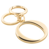 Oroton Parker Key-Ring in Light Gold and Light Gold for Women