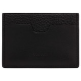 Oroton Weston Card Sleeve in Black and Pebble Leather for Men
