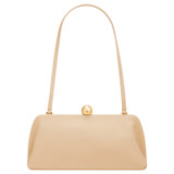Front product shot of the Oroton Nova Clutch in Creamed Honey and Smooth Leather for Women