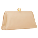 Back product shot of the Oroton Nova Clutch in Creamed Honey and Smooth Leather for Women