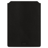 Oroton Lucas 15" Laptop Sleeve in Black and Pebble Leather for Men
