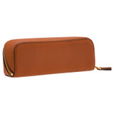 Back product shot of the Oroton Lilly Duet Sunglasses Case in Cognac and Pebble leather for Women