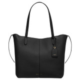 Oroton Lilly Shopper Tote in Black and Pebble Leather for Women