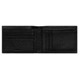 Oroton Marcus 12 Card Wallet in Black and Pebble Leather for Men