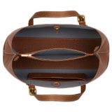 Internal product shot of the Oroton Margot Medium Day Bag in Whiskey and Pebble Leather for Women