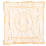 Front product shot of the Oroton Polly Scarf in Oatmeal and Printed Polyester for Women