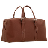 Oroton Marcus Weekender in Dark Whiskey and Pebble Leather for Men