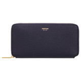 Oroton Margot Medium Zip Around Wallet in North Sea and Pebble Leather for Women