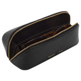 Internal product shot of the Oroton Lilly Duet Sunglasses Case in Black and Pebble leather for Women