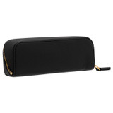 Back product shot of the Oroton Lilly Duet Sunglasses Case in Black and Pebble leather for Women