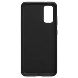 Front product shot of the Oroton Muse Case For Samsung Galaxy S20 in Black and Saffiano Leather for Women