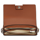 Internal product shot of the Oroton Olive Small Day Bag in Brandy and Pebble Leather for Women