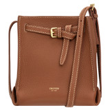 Oroton Margot Tiny Bucket Bag in Whiskey and Pebble Leather for Women