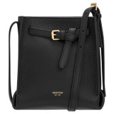 Oroton Margot Tiny Bucket Bag in Black and Pebble Leather for Women