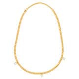 Front product shot of the Oroton Keely Necklace in Gold/Clear and  for Women
