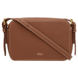 Front product shot of the Oroton Margot Zip Around Crossbody in Whiskey and Pebble Leather for Women
