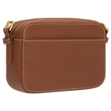 Back product shot of the Oroton Margot Zip Around Crossbody in Whiskey and Pebble Leather for Women