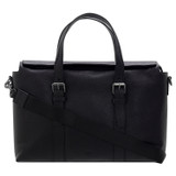 Oroton Marcus Griptop in Black and Pebble Leather for Men