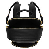 Internal product shot of the Oroton Lilly 15" Backpack in Black and Pebble leather/Nylon for Women