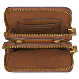 Internal product shot of the Oroton Lilly Phone Crossbody in Cognac and Pebble Leather for Women