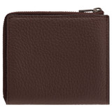 Back product shot of the Oroton Weston Side Zip Wallet in Espresso and Pebble Leather for Men