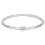 Oroton Kori Bangle in Silver/Clear and  for Women
