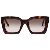 Front product shot of the Oroton Reese Sunglasses in Dark Tort and Acetate for Women