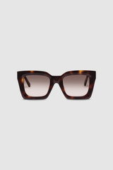 Front product shot of the Oroton Reese Sunglasses in Dark Tort and Acetate for Women