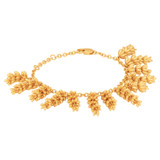 Oroton Riley Bracelet in Worn Gold and Brass Base With 18CT Gold Plating for Women