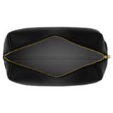 Internal product shot of the Oroton Margot Medium Beauty Case in Black and Pebble Leather for Women