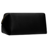 Back product shot of the Oroton Margot Medium Beauty Case in Black and Pebble Leather for Women
