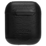 Oroton Otto Airpods Cover in Black and Vegan Leather for Men