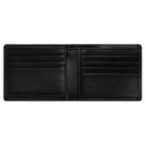 Internal product shot of the Oroton Otto Veg 12 Credit Card Wallet in Black and Vegetable Leather for Men