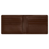 Oroton Otto Veg 12 Credit Card Wallet in Chocolate and Vegetable Leather for Men