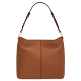 Front product shot of the Oroton Tessa Hobo in Toffee and Soft Pebble Leather for Women