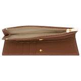 Oroton Margot Zip Fold Wallet in Whiskey and Pebble Leather for Women