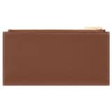 Back product shot of the Oroton Margot Zip Fold Wallet in Whiskey and Pebble leather for Women