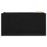 Back product shot of the Oroton Margot Zip Fold Wallet in Black and Pebble leather for Women