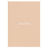 Detail product shot of the Oroton Weston Keyring Gift Set in Tan/Silver and Pebble Leather for Men