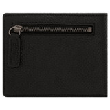 Back product shot of the Oroton Otto 8 Credit Card Wallet in Black and Pebble Leather for Men