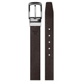 Oroton Lucas Pebble Reversible Belt in Black/Chocolate and Pebble Leather for Men