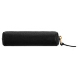 Oroton Lucas Pencil Case in Black and Pebble Leather for Men
