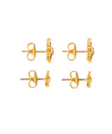 Oroton Starfish Stud Set in Worn Gold/Clear and Brass base metal with precious metal plating for Women