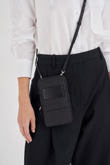 Oroton Tilly Phone Crossbody in Black and Nylon for Women