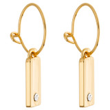 Oroton Zizi Hoops in Gold/Clear and  for Women